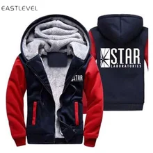 2017 Hot Sales The Flash Unisex Hoodies Hip Hop Sweatshirt Zipper Jacket Winter  Fleece Thicken Hooded Coat  Plus size 6XL