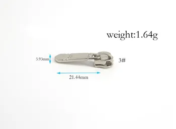 

3# Fashioned luggage key locking zipper slider for handbag, special shape Metal Slider Pull Sewing Repair Replace Zipper Puller