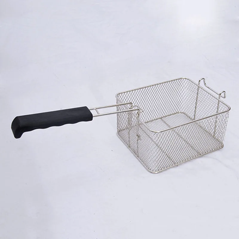 

Stainless Steel Deep Fat Fryer Basket Oil Fried Chips Fish Nuggets Fry Food Kitchen Cook Pan TN88