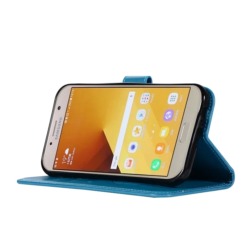 Чехол-кошелек для samsung Galaxy A7, кожаный чехол-книжка, подставка для смартфона Etui для samsung A7 A720, полиуретановые чехлы