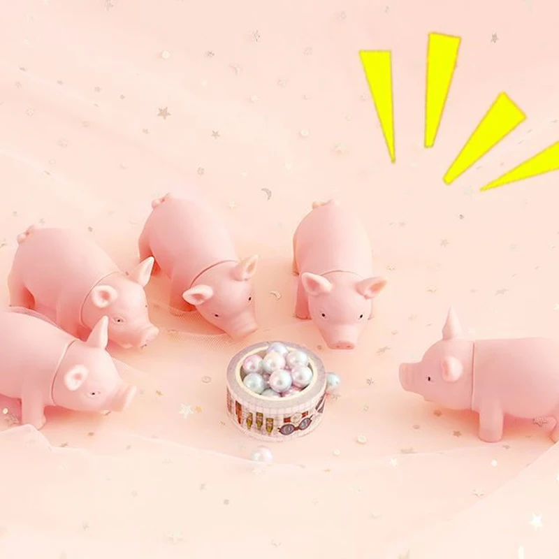 Вокальный свинок сжимаемые игрушки Kawaii анималы медленно поднимающиеся