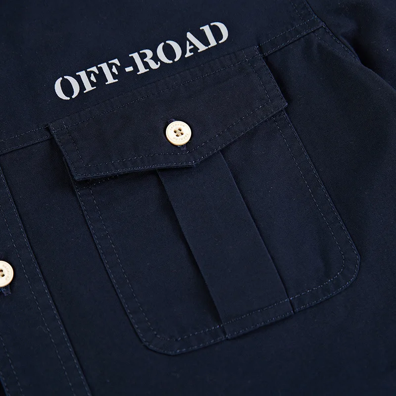  AFS JEEP Brand Military Army Shirt Men 2018 Spring Autumn 100% cotton Long Sleeve Mens Shirts Plus 