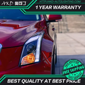 AKD tuning cars Headlight For Cadillac ATS-L ATS L Headlights LED DRL Running lights Bi-Xenon Beam Fog lights angel eyes Auto AKD tuning cars Headlight For Cadillac ATS-L ATS L Headlights LED DRL Running lights Bi-Xenon Beam Fog lights angel eyes Auto