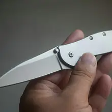 TRSKT kershaw 1660 Leek Флиппер складной нож 8cr13mov лезвие, ручка из нержавеющей стали карманный нож для кемпинга EDC инструменты Прямая поставка
