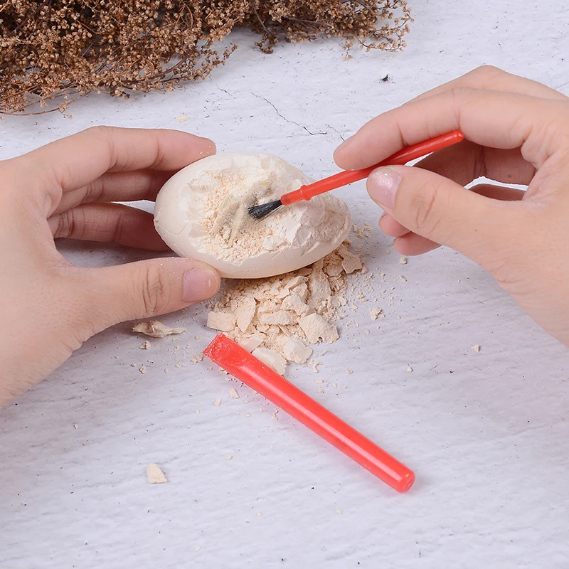 3 шт. (1 яйцо + 2 инструмента) DIY Динозавр копание окаменелостей раскопки игрушки для