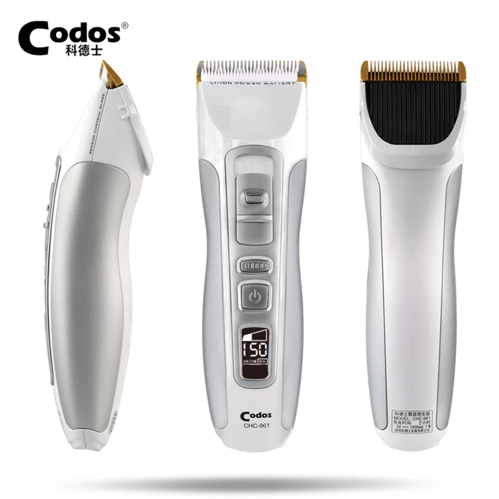 

Codos CHC-961 Rechargeable Professional Hair Clipper Men Shaving Trimmer Hairdressing Barber Tools Salon Equipment LCD 100V-240V