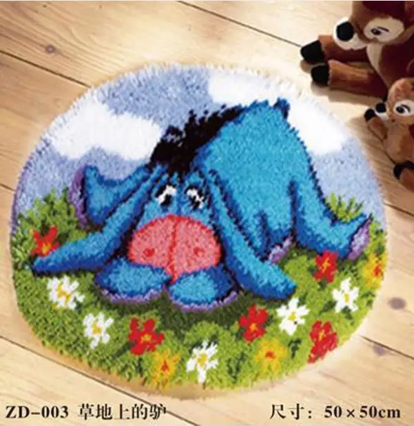 

Donkey Latch hook rug kits crochet hooks knitting needles Felt Craft sets for embroidery stitch thread Cross-stitch Carpet