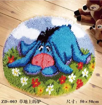 

Donkey Latch hook rug kits crochet hooks knitting needles Felt Craft sets for embroidery stitch thread Cross-stitch Carpet