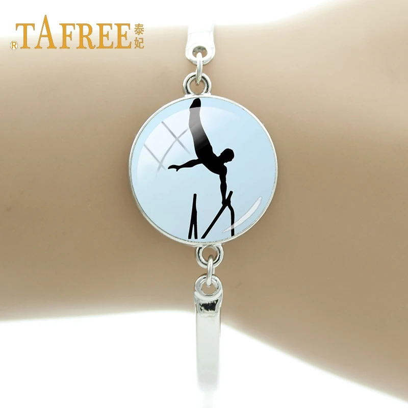

TAFREE Fashionable exquisite bracelets Elegant Ballet Dancer gymnastics Art Pictures Bracelets Gifts for Friends jewelry GY165