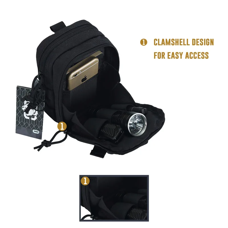  OneTigris Tactical MOLLE Bag Original EDC Pouch Utility Gadget Steel Sparrow Pouch Portable Daily U