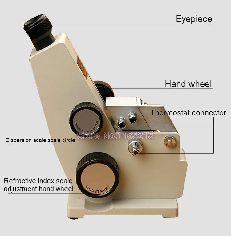 Рефрактометр Аббе цифровой БРИКС монохроматический рефрактометр лабораторное оптическое оборудование 2WAJ Монокуляр