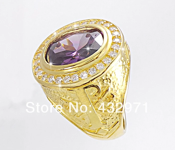 925 серебро Высший сорт циркония епископ кольцо человек свадебные Crytal кольцо Прохладный палец кольцо для мужчин