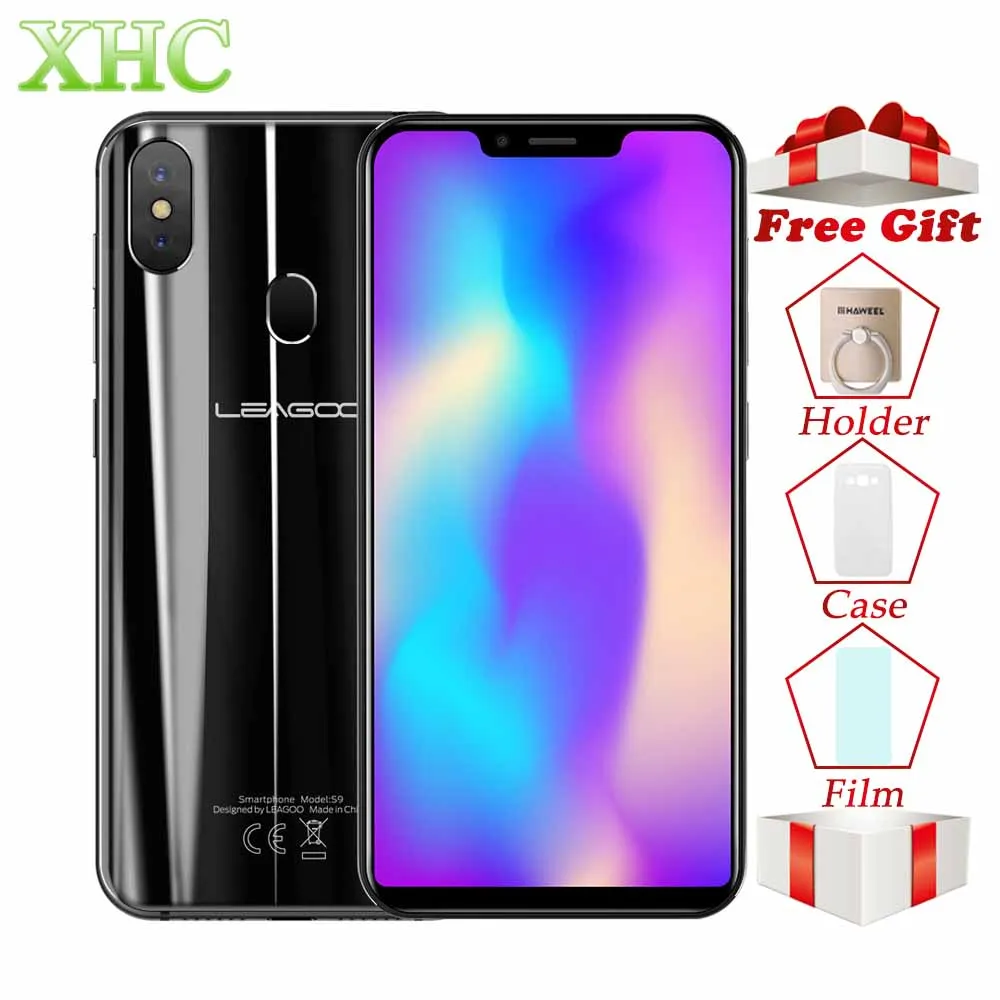 LEAGOO S9 Android 8.1 5.85inch Smartphones RAM 4GB ROM 32GB MTK6750 Octa Core Face ID 13MP 8MP Dual SIM OTG GPS 4G Mobile Phones