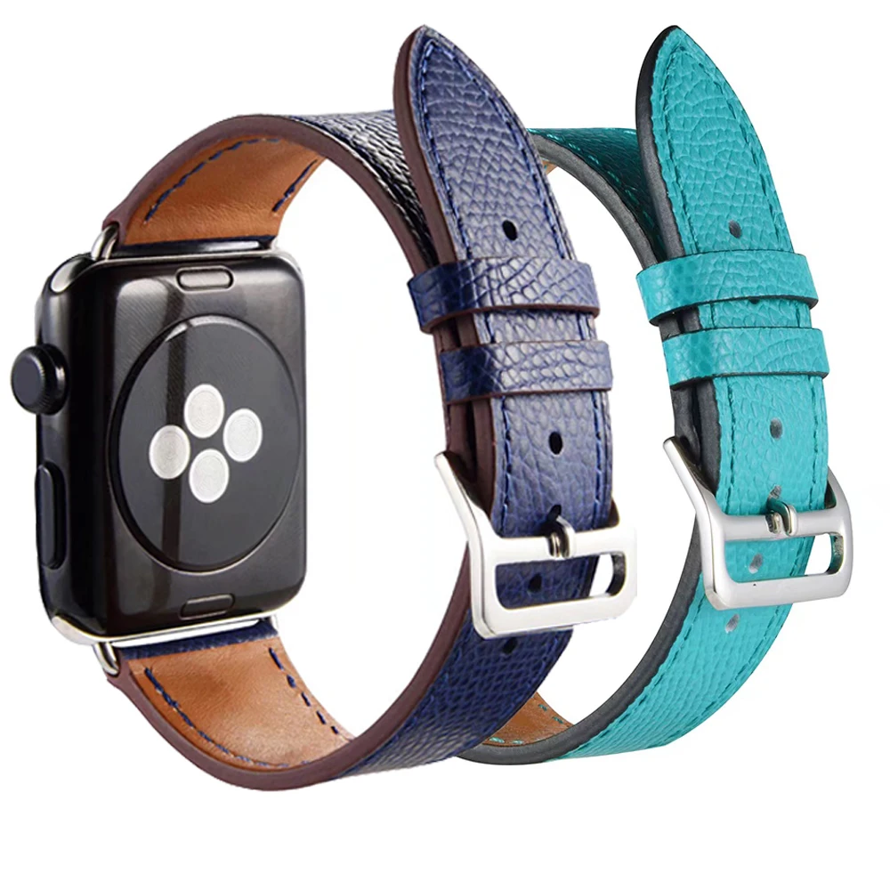Ремешок кожаный для apple watch series 1 2 3 4 5 38 мм 42 40 44 мм|Ремешки часов| |