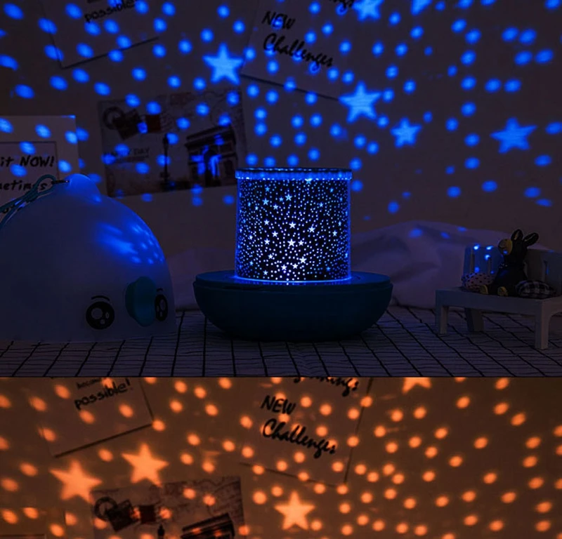 Lucky Fish Starry Sky Projector LED Night Light Wireless Remote Control Novelty Rotating Friends Gift Night Lamp for Baby Kids (6)