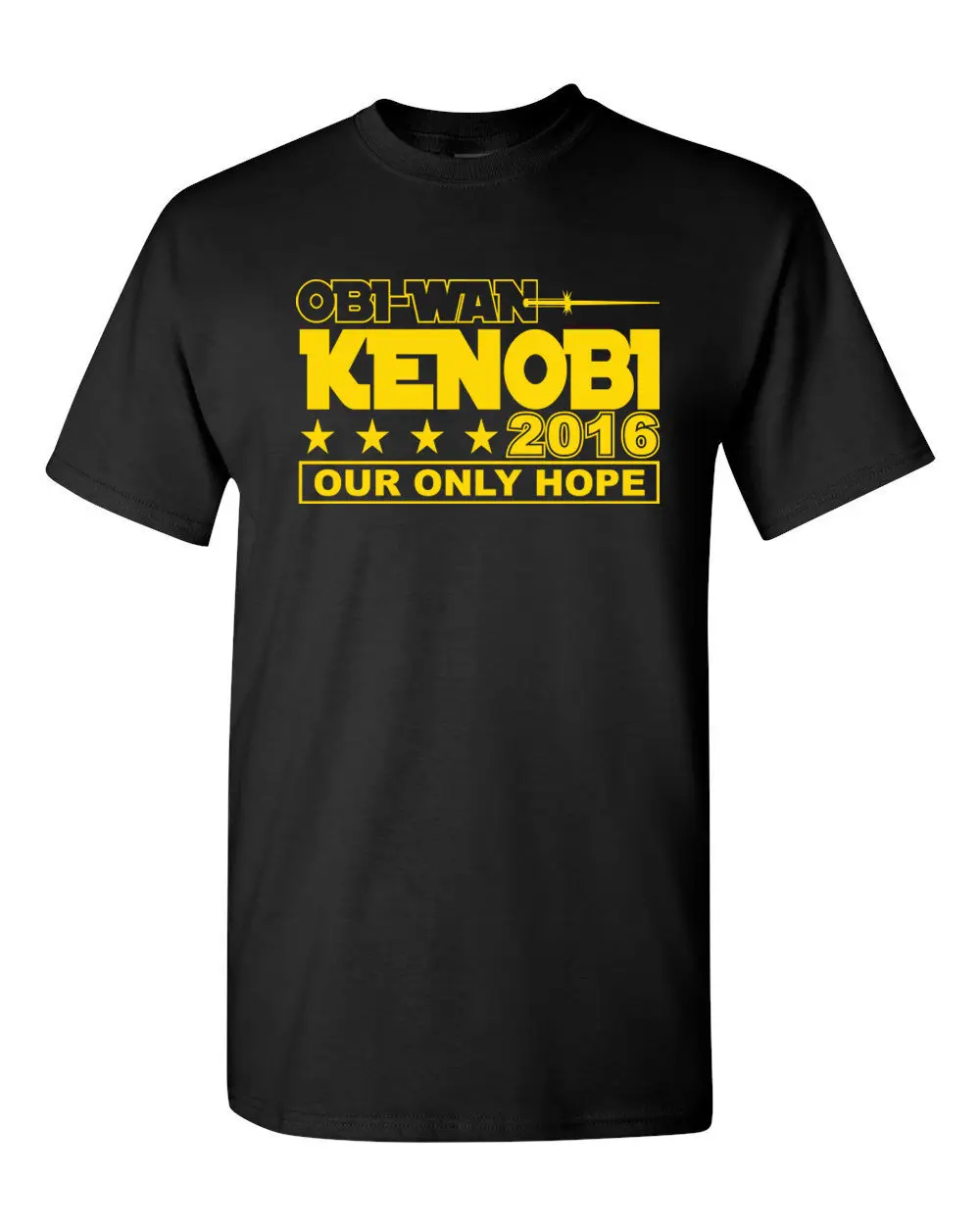 

Obi Wan Kenobi for President 2016 Star Wars Men's Tee Shirt 1165 Youth Round Collar Customized T-Shirts free shipping