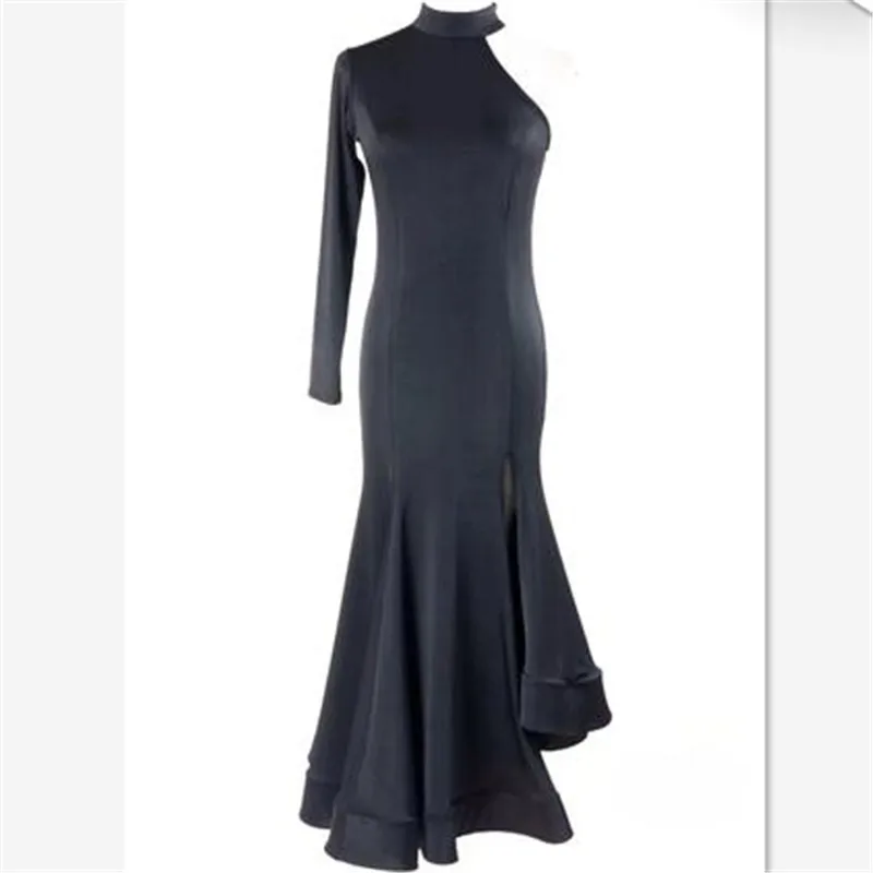 

New Black Blue Red Sexy Strapless Adult Latin Dance Dress women Salsa/Tango Fringe Dance Costumes Performance Dress