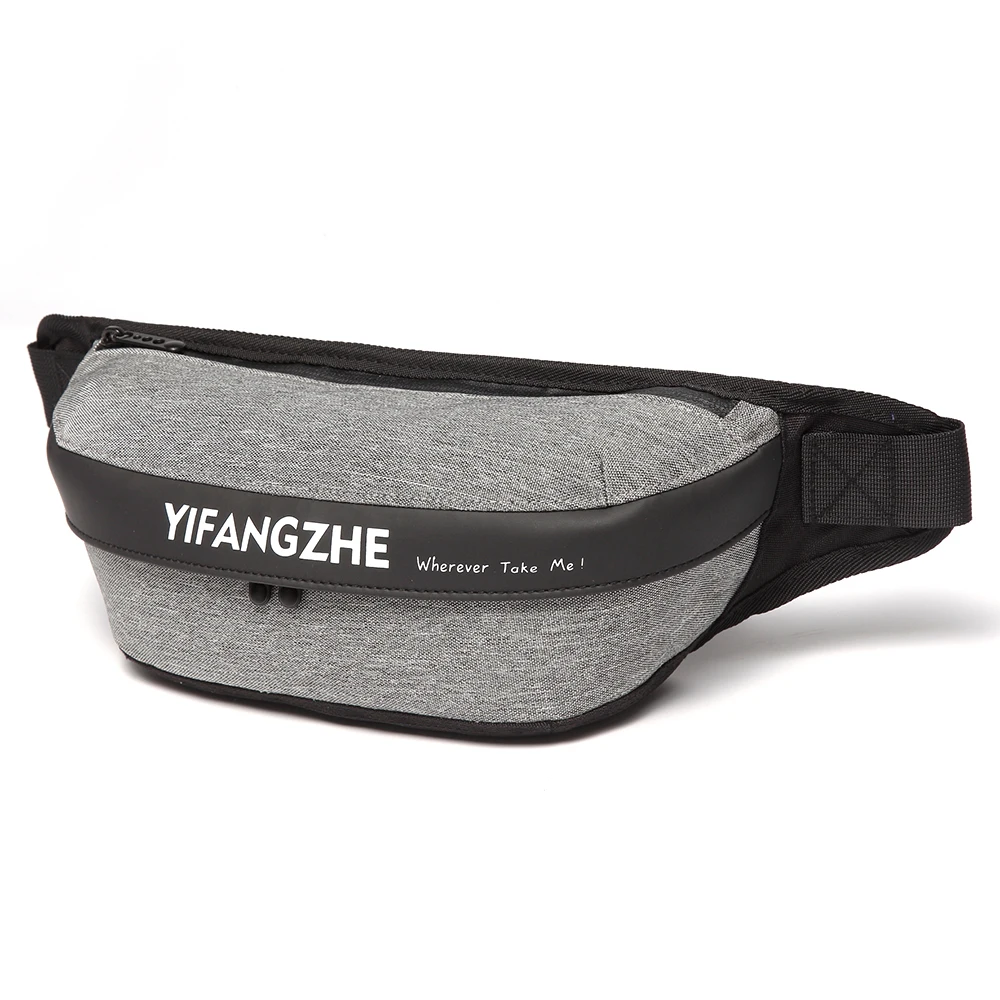

YIFANGZHE Male Men Waist Bag pack Waterproof Nylon Travel Phone belt bag pouch Men Casual Shoulder Fanny Pack Bag Hip Pack Bag
