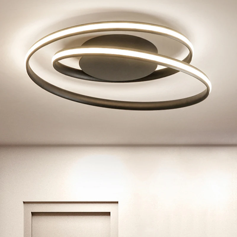 Us 72 0 25 Off White Or Black Bedroom Modern Led Chandelier Simple Small Living Room Study Room Nordic Creative Personality Room Chandelier In