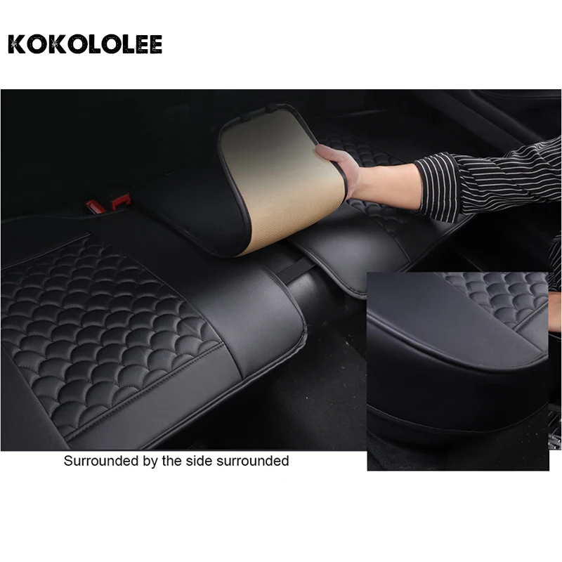 [Kokoleee] Кожаные чехлы для автомобильных сидений changan cs35 skoda octavia 1 2 vesta lada rx 2/3 passat b5.5