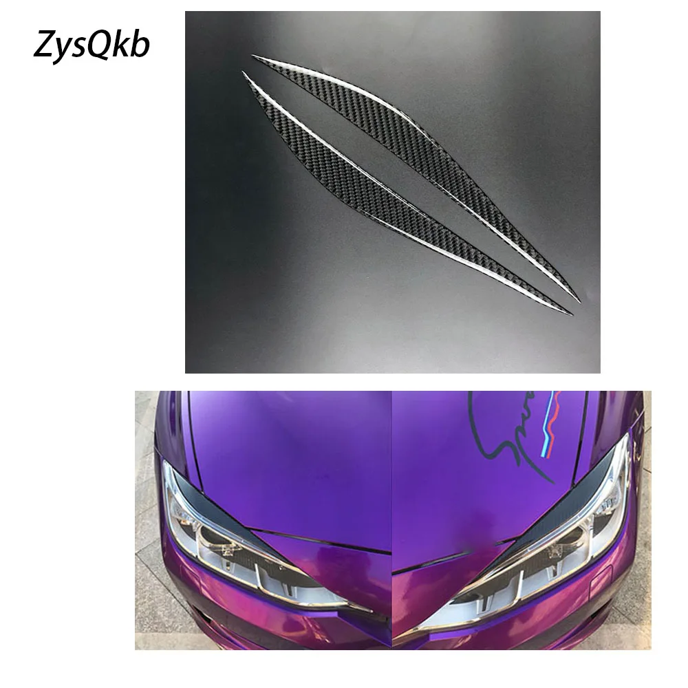 

Carbon Fiber Headlights Eyebrows Eyelids for BMW F30 320i 325i 316i Front Headlamp Eyebrows 3 series 2013-2015 accessories