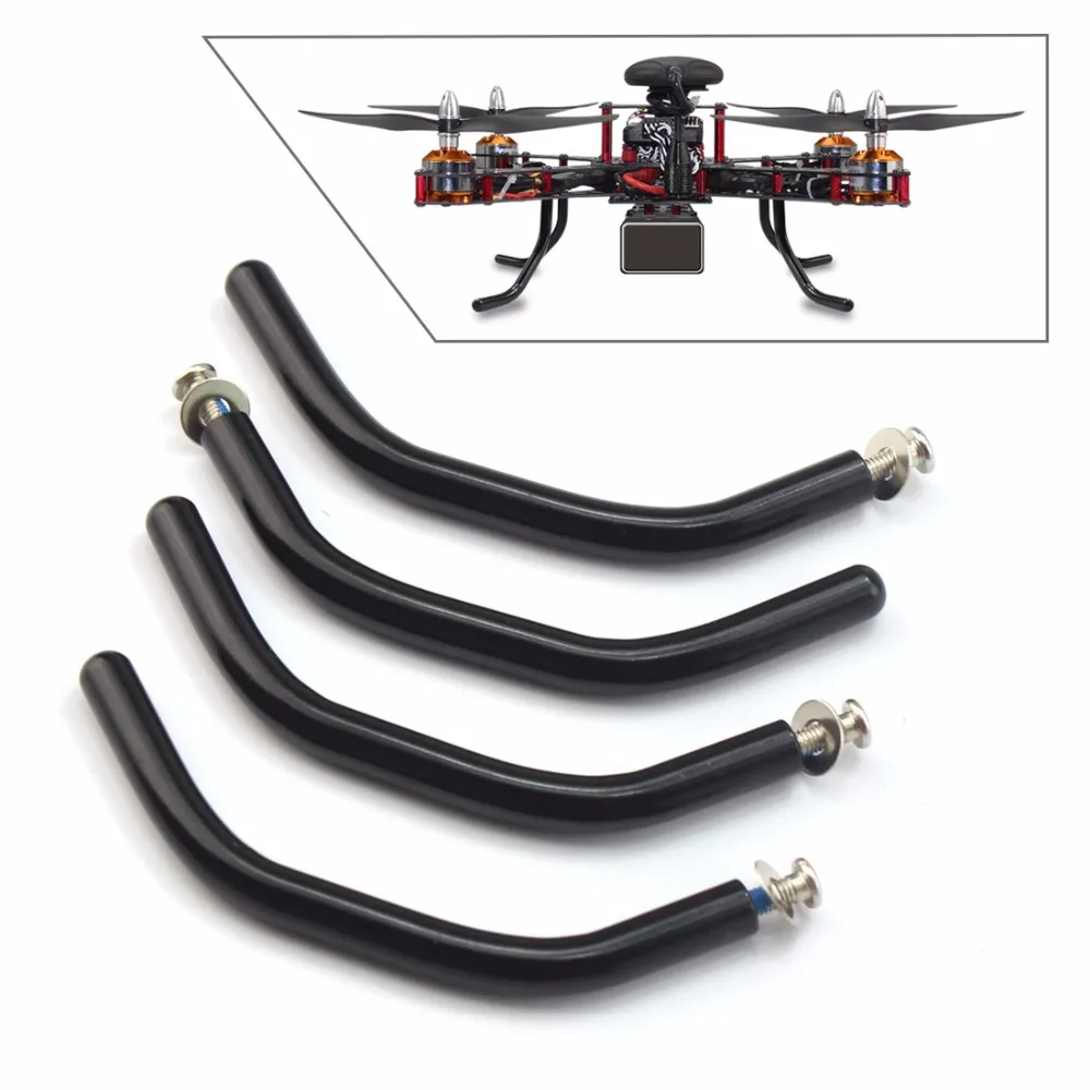 DIY Stainless Steel Landing Gear Anti shock Skid Tripod With 3 0MM Screws for 4 axle