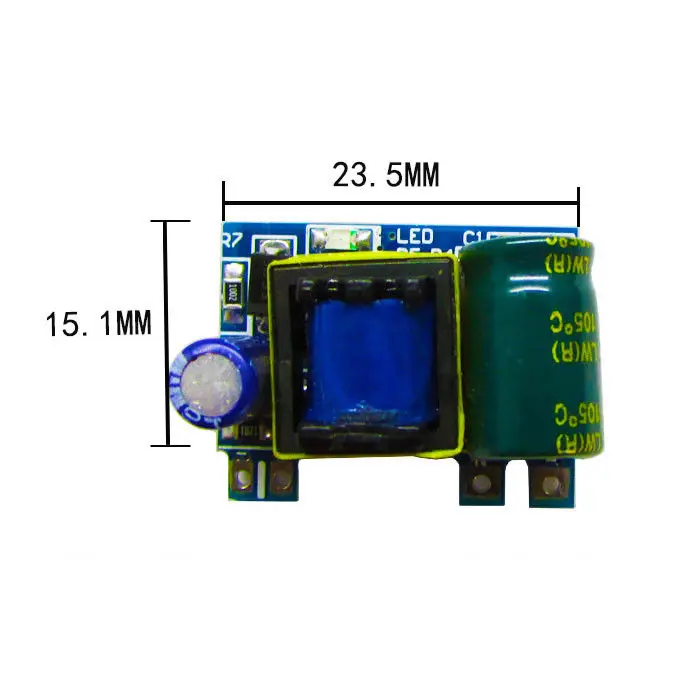 Mini AC DC 110V 120V 220V 230V to 12V 3W 300MA преобразователь платы изолированный импульсный