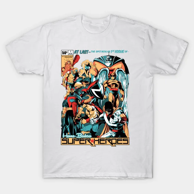 

2019 Brand Sales Quality HANNA BARBERA SUPER HEROES T Shirt