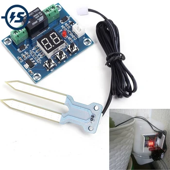 

XH-M214 Humidity Controller Soil Sensor Module 20-99%RH Automatic Control Irrigation Computer System Red Digital Display Module