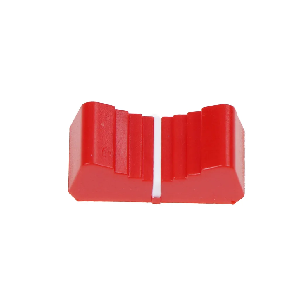 

10pcs 8mm Fader Knob Cap Touch Sensitive Slider Ribbed Mixer Desk Switch Knob Cap
