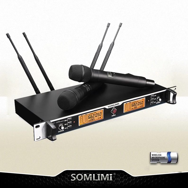 

New High Quality Professional True Diversity Handheld Wireless Microphone professional lavalier clip microphone headset