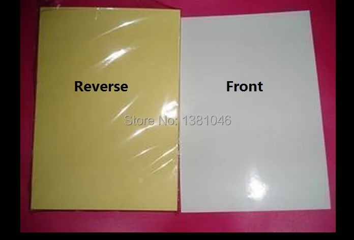 A4 Glossy White Printable White Self Adhesive Sticky Label Sticker Paper For Laser Printer 210 x