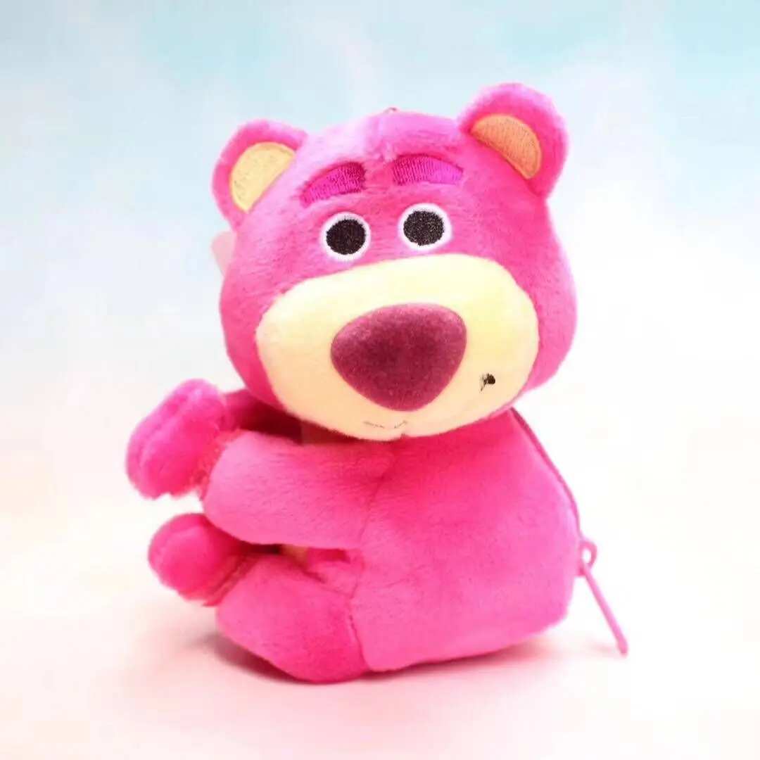 IVYYE стежка медведь Lotso аниме, плюшевая Кошелек для монет мягкие Кошельки для монет кошелек для денег кошелек для карт сумки для ключей детские подарки - Цвет: see chart