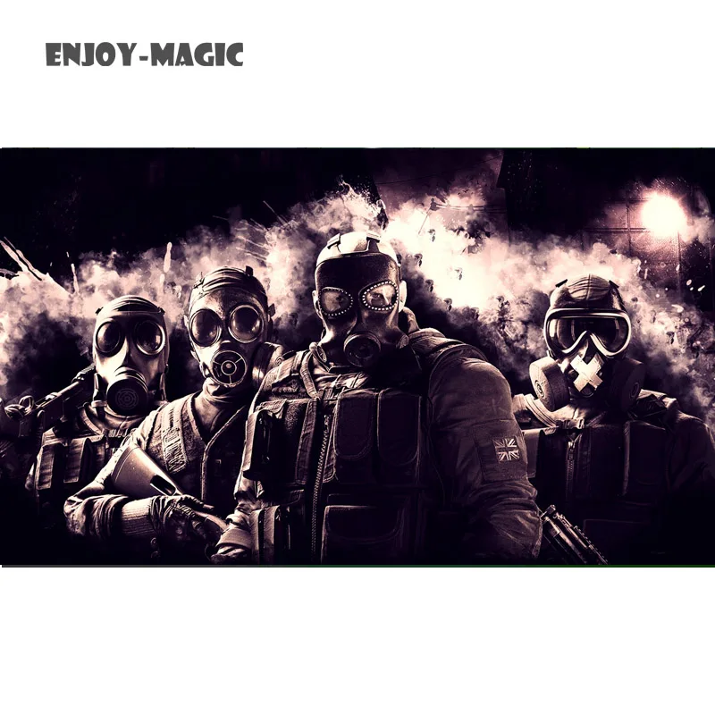 

Rainbow Six Siege Posters Home Accessories Decorative Painting Silk Printing Process Video Games Wallpaper 50X88 Cm