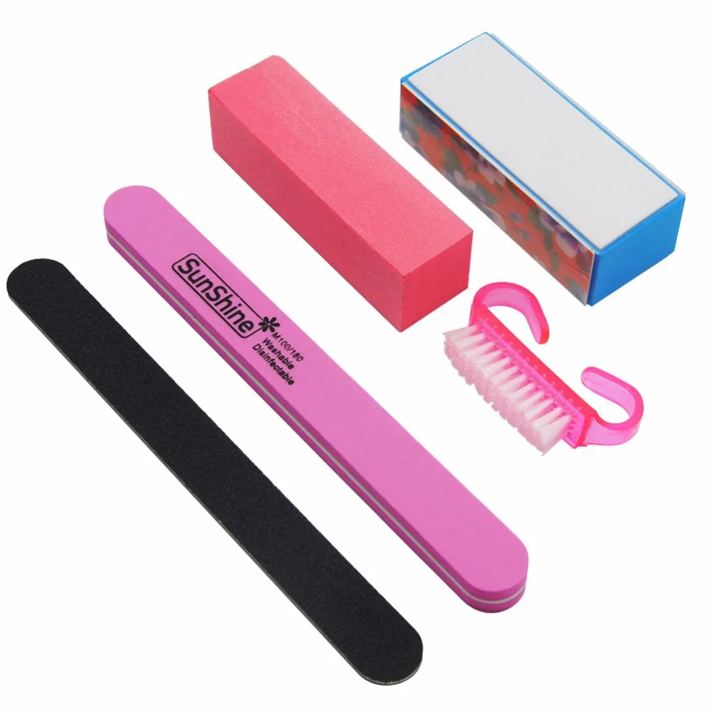 5Pcs Nail Files Nail Buffer Professional Nail Files Manicure Set Nail