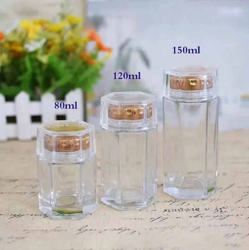 20pcs 150ml glass storage bottles jars with lid large capacity honey candy jar kitchen storage container glass jar home decor 3