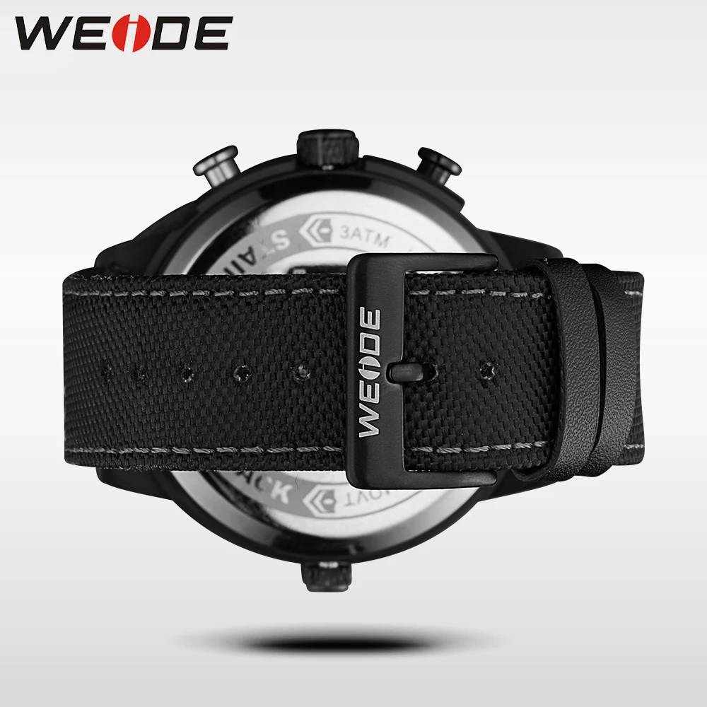Новинка 2019 цифровые спортивные черные карманные часы WEIDE с большим циферблатом и