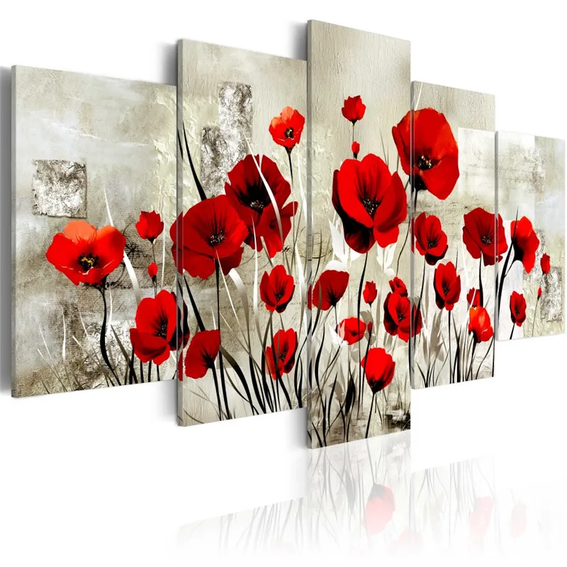 

5PCS DIY diamond embroidery cross stitch Square/Round diamond flower arts painting handmade kit Diamond Mosaic home decor LRR