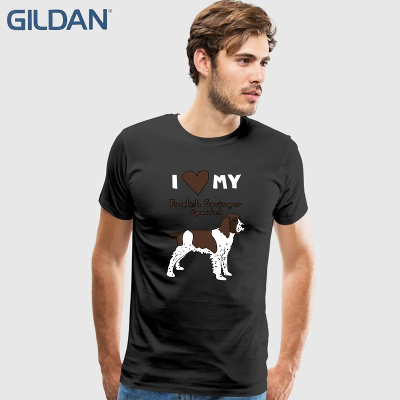 Light Mens Ali Shirt English Springer Spaniel Dog Game Hip Black Tee Shirt No Buckle Brand-Clothing Cotton Online Tops Sale