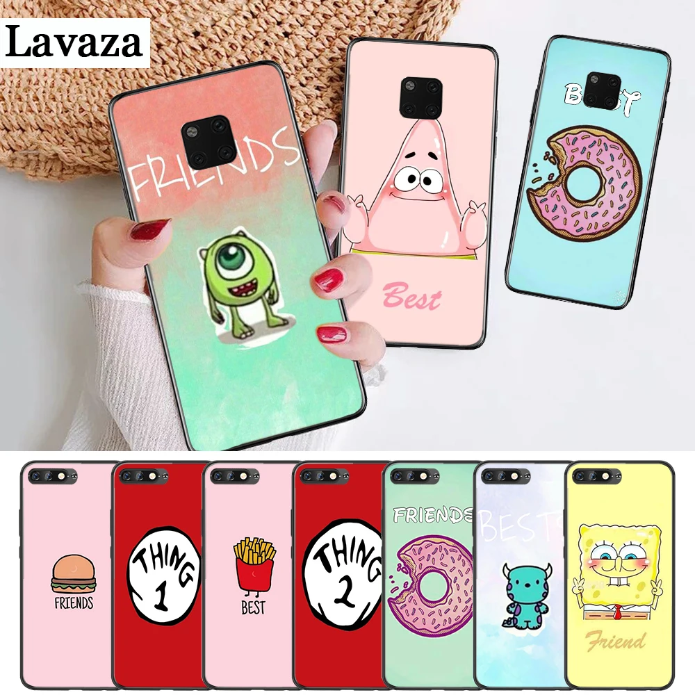 

Lavaza Best Friends girls Couple Silicone Case for Huawei Mate 10 Pro 20 30 Lite Nova 2i 3 3i 4 5i Y5 Y6 Y7 Prime Y9