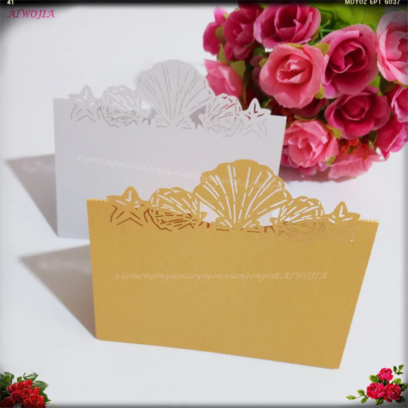 50Pcs Wedding Decorations party Place Name Cards Number Paper Seat Table Decoration Guest Card Laser Cut 12*9cm 6z | Дом и сад