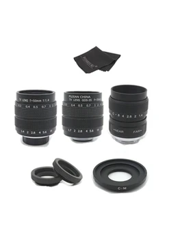 

FUJIAN 3in1 CCTV 25mm f1.4 Lens / 35mm f1.7 Lens/ 50mm f1.4 Lens Mount Ring Kit for Nikon 1 J5 J4 J3 J2 J1 V3 V2 V1 S1 S2