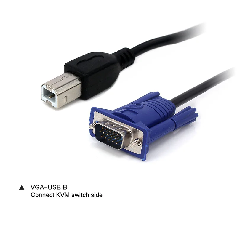 Адаптер переходник для ПК 4 6 фута 1 5 м USB KVM 15 контактный переключатель VGA кабель 2 0