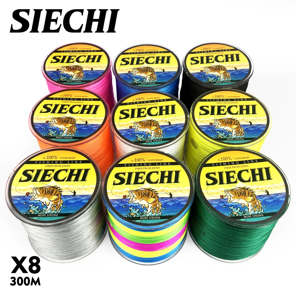 8 нитей 300 м SIECHI PE плетеная рыболовная леска для морской рыбалки в соленой воде