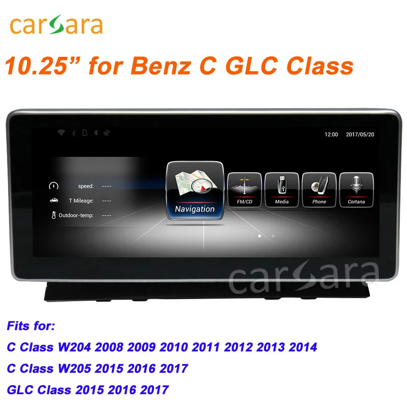 Mercedes Navigation Update W204 W205 Android Carplay Aftermarket Multimedia DVD Player for GLC C Class Video