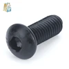 50Pcs M2 M2.5 M3 M4 ISO7380 Alloy Steel 10.9 Level Black Hexagon Socket Button Head Screw Furniture Mushroom Cap Hex Bolts HW041 ► Photo 2/3