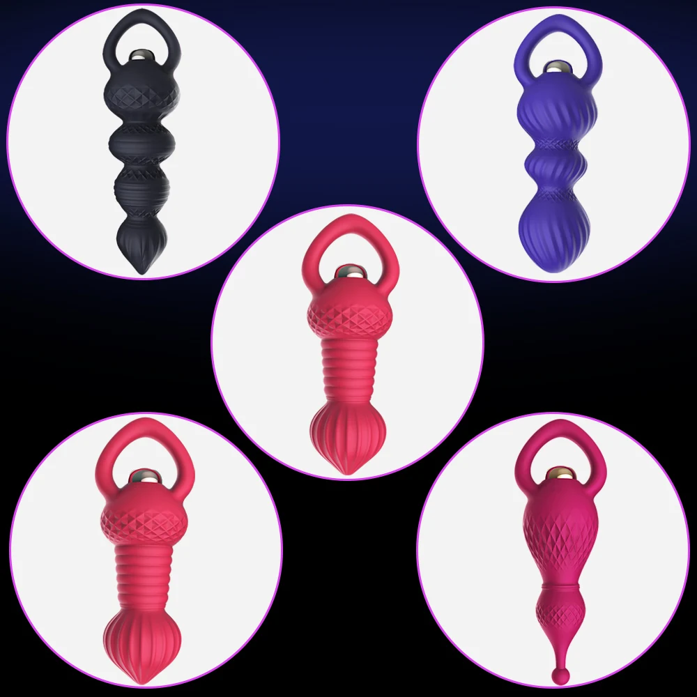 Anal Vibration Powerful Anal Beads Adult Sex Toy Anal Vibrator Rechargeable Prostate Massager Erotic Vibrator Sex Toy for Men (19)