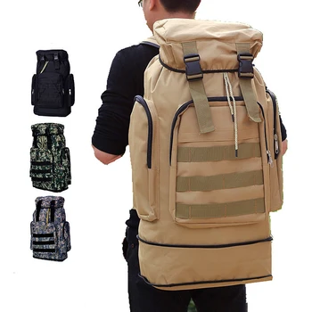

New Hot Top Quality 75L Military Tactical Backpack Camping Bags Mountaineering Bag Men's Hiking Rucksack Travel Backpack