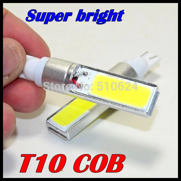 

2pcs 12V W5W T10 LED COB High Power W16W T10 COB Led car light source stop turn signal brake Parking Reverse Bulb Lamp
