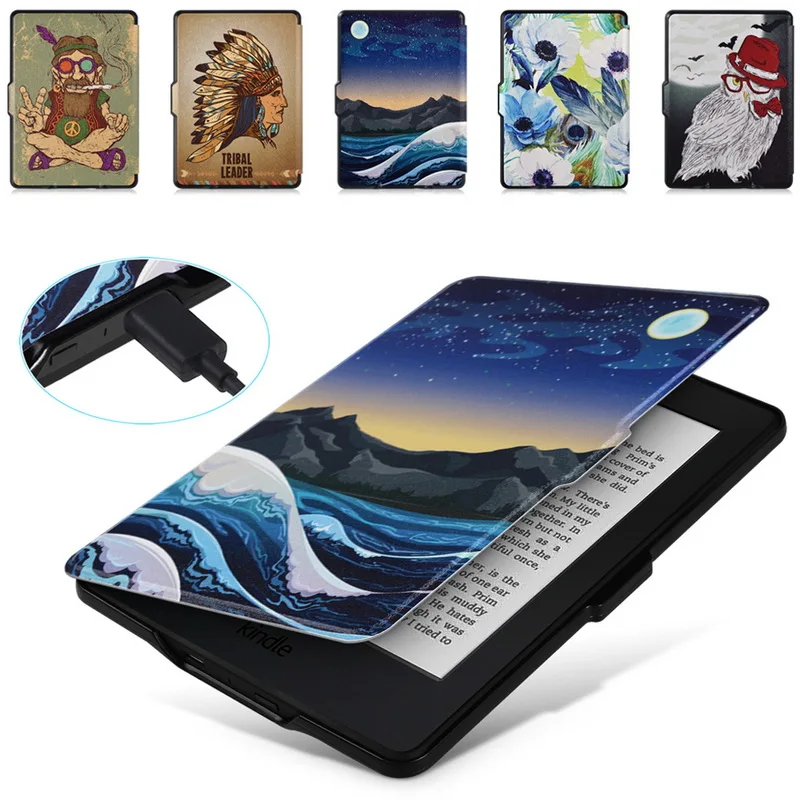 

Smart Case for Kindle Paperwhite, eReader Magnet Auto Wakeup/Sleep,Lighted Leather Cover Fit Kindle Paperwhite 2012~2015